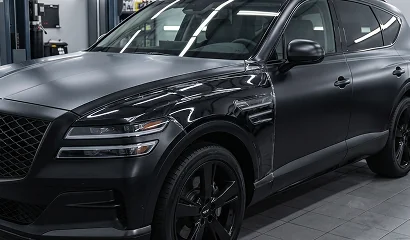 GLOSS PPF ON MATTE — 무광 도장이 유광으로 덮여 원래의 질감이 사라짐